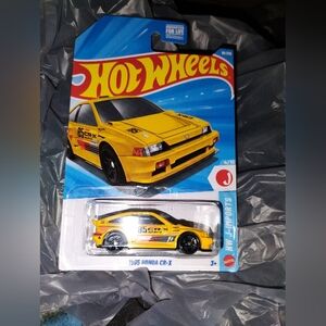 Hot Wheels HW J-Imports 1985 Honda CRX YELLOW D Case